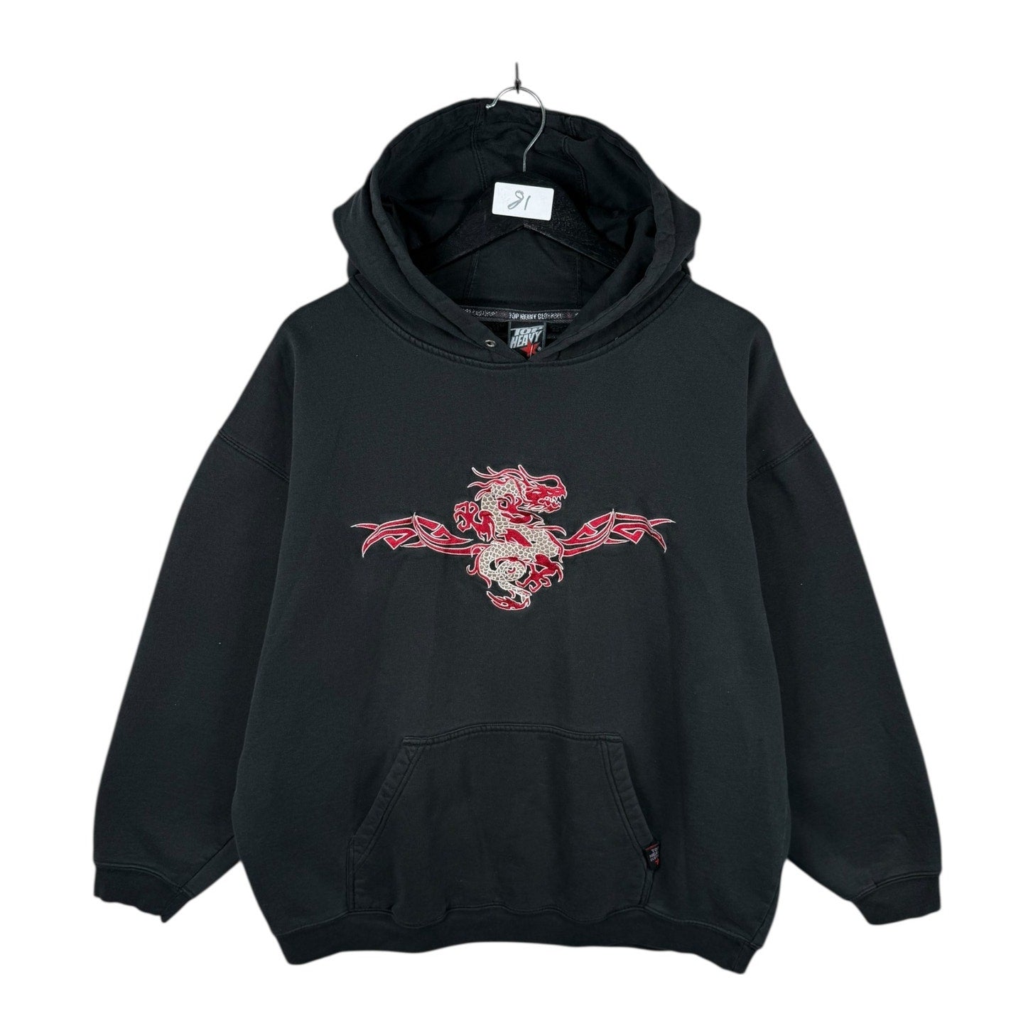 Vintage Red Dragon Tribal Hoodie