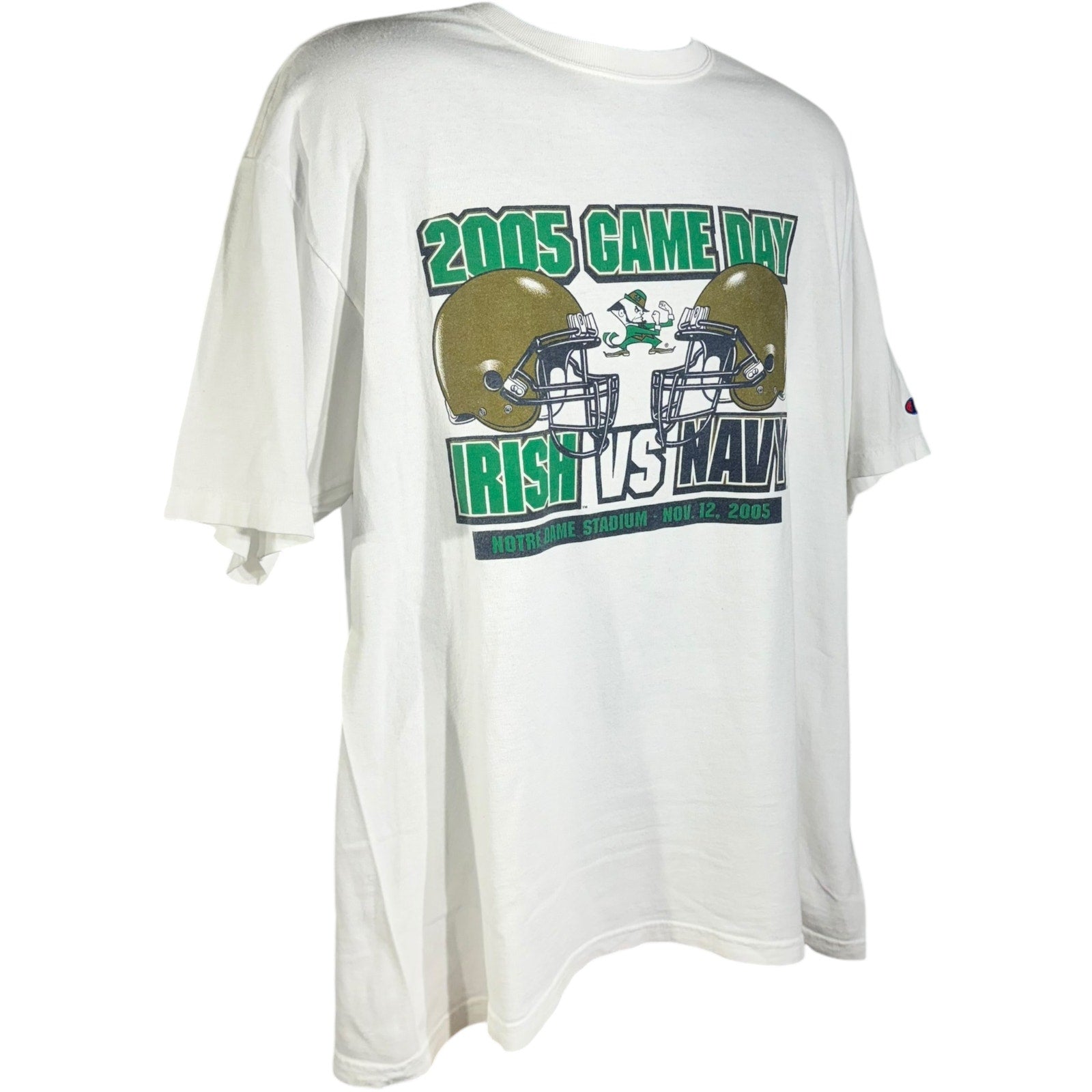 Vintage Champion Notre Dame vs. Navy Game Day Tee