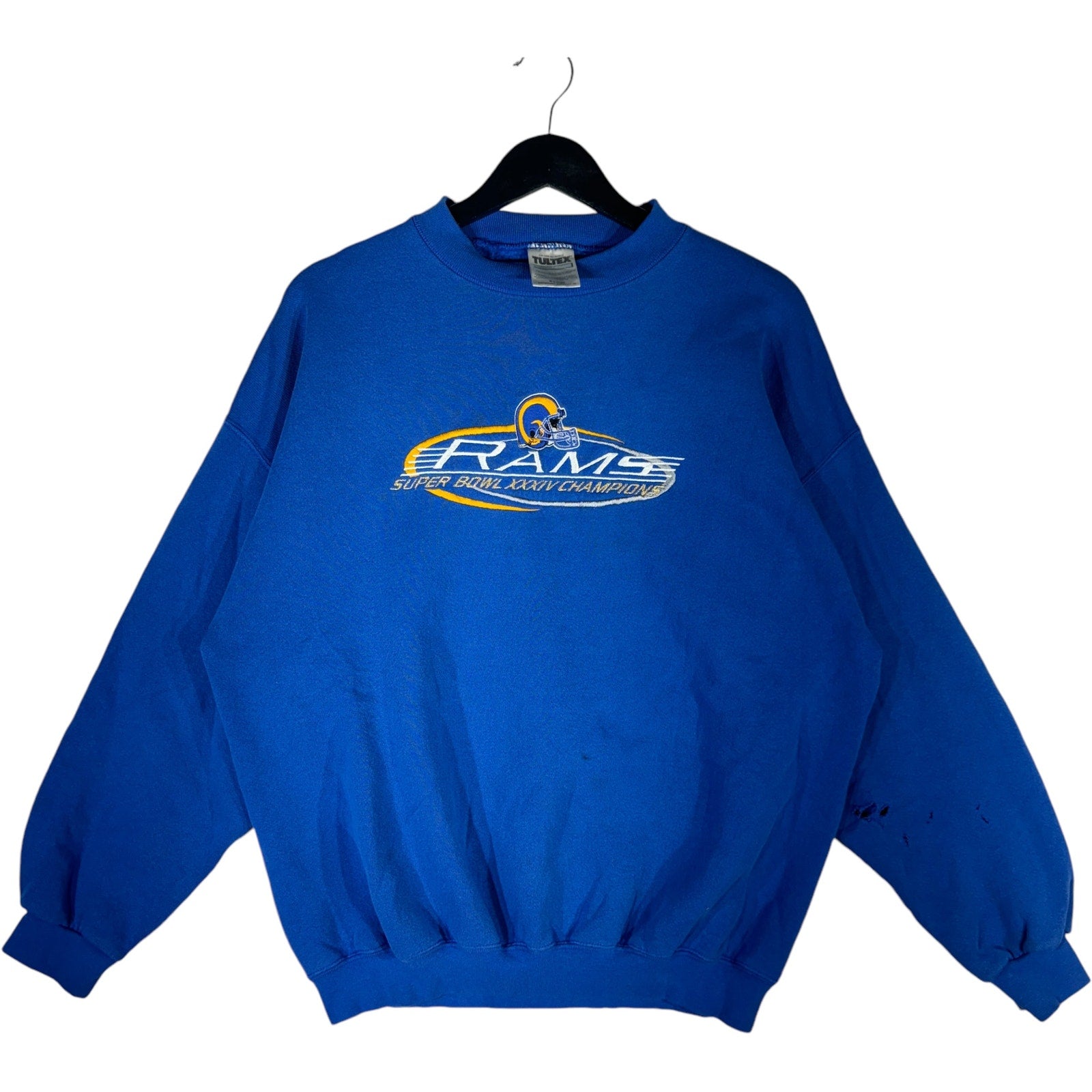 Vintage St. Louis Rams Embroidered Crewneck