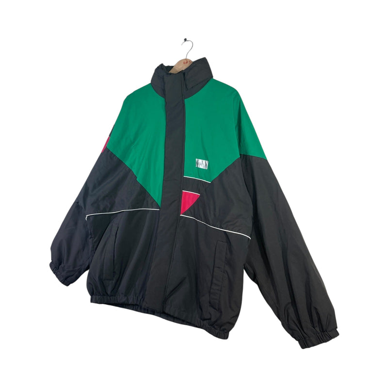 Vintage Adidas Colorblock Chest Logo Windbreaker