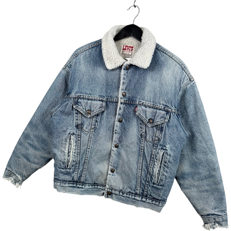 Vintage Levis Sherpa Lined Button Up Denim Jacket