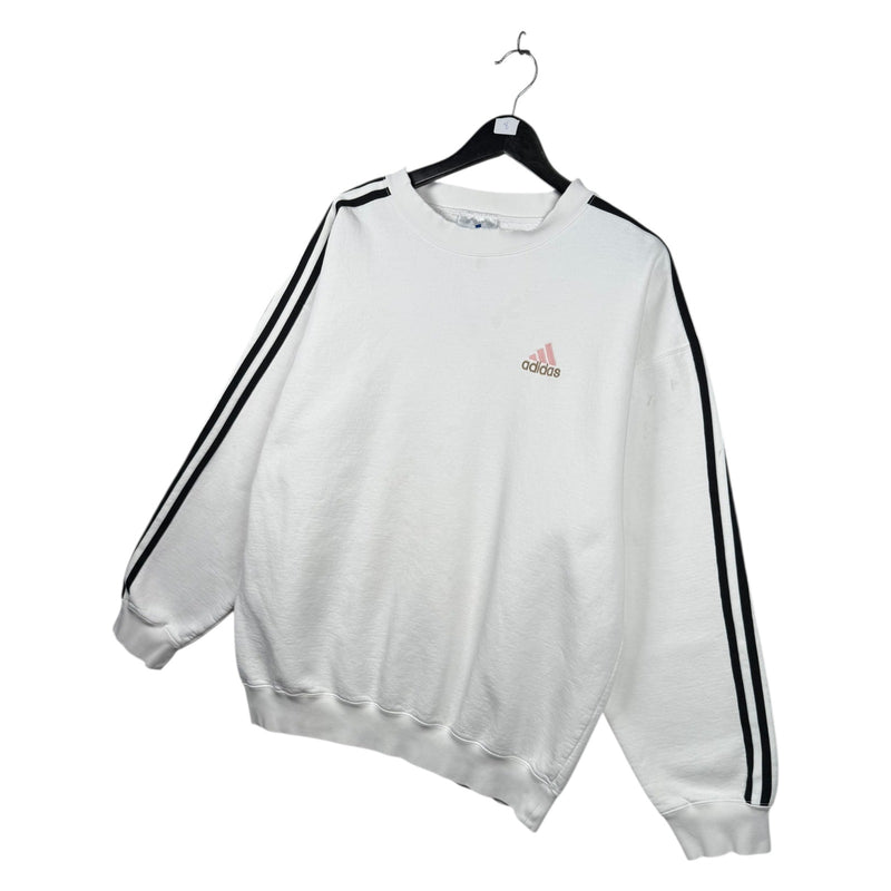Vintage Adidas Striped Sleeves Sweatshirt Crewneck
