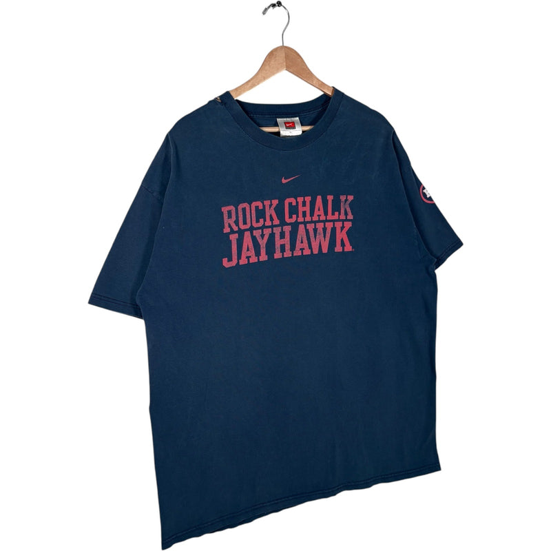 Vintage Nike University Of Kansas "Rock Chalk Jayhawk" Tee