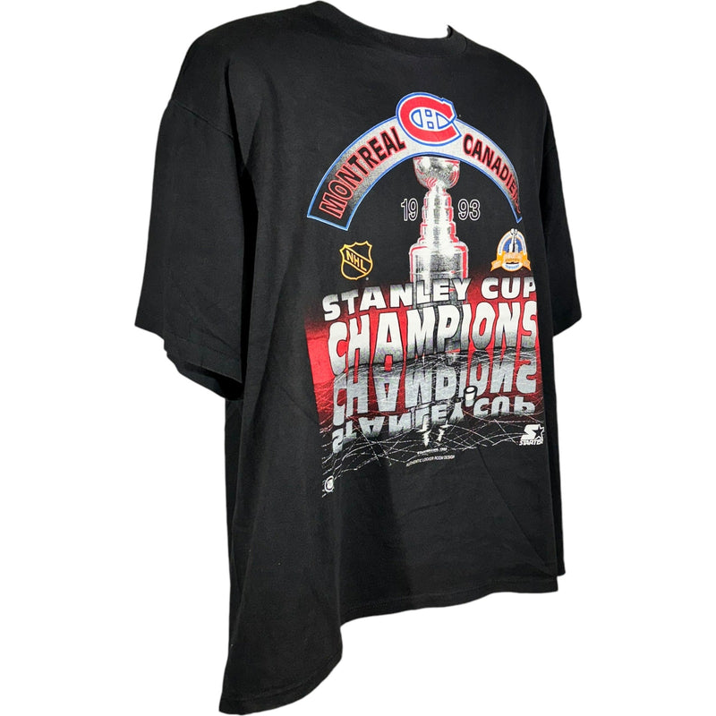 Vintage Starter Montreal Canadians Stanley Cup Champions NHL Tee 1993